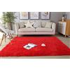LYKEJI Tappeto Soffice e Morbido per Camera dei Bambini, Soggiorno e Camera da Letto - Decorazione Antiscivolo Shaggy (100x200cm, Rosso)