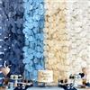 pinkblume 71,2 m Ombre Dusty Blue Khaki Beige Carta velina Streamer Blu Navy Big Circle Dots Hanging Garland Sfondo Polka Dot Bunting Banner per ragazzi Nautico Laurea Compleanno Matrimonio Baby Shower Party