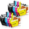 SINOPRINT LC-422XL Cartucce d'inchiostro Compatibile per Brother LC422XL LC-422XLVAL LC-422 XL LC422 Multipack per Brother MFC-J5340DW MFC-J6540DW MFC-J6940DW MFC-J5740DW, Confezione da 8