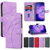 Ttianfa Compatible con Huawei Honor 50 Lite Custodia Portafoglio Flip Cover [Slot per Schede] PU Pelle 360 Protettiva Antiurto Caso Supporto Kickstand-Viola