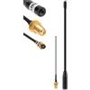 Meshnology Antenna 868 MHz, guadagno 10 dBi per antenna Meshtastic LoRa Long Range Soft Whip, 17 cm, connettore Omni SMA nero, confezione da 1