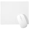 Ymapinc Tappetino per mouse bianco 25 x 20 x 0,2 cm, tappetino per mouse ultra sottile con base antiscivolo per computer portatile da gioco, uso domestico e ufficio