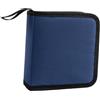 BaotyJie Custodia per CD e Dvd Porta CD Compatto Portatile Facile da riporre Borsa per CD con Supporto per Dischi in Tessuto Oxford da 40 capacità per Viaggi, Blu