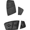 mt key Set chiavi auto 2x tastierino numerico per 2 pulsanti chiave pieghevole FIAT nero