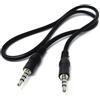 Drut Cavo Audio microfonico Aux TRRS a 4 Poli da 50 cm 3,5 mm Cavo per Cuffie Mini Jack Stereo da Maschio a Maschio Cavo da 1,6 Piedi