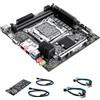 CWWK Mini ITX NAS Scheda Madre C612 Dual 10GbE LGA2011-v3 + Adattatore