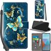 PHINIENLAND Cover per Xiaomi Redmi Note 13 Pro 5G custodia portafoglio Turquoise | 3 scomparti carte, 1 tasca banconote, Chiusura magnetica, Supporto, Pelle PU flip cover per Redmi Note 13 Pro 5G