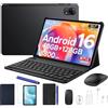 Easerush P10PRO Tablet 10 Pollici 120Hz - Tablet con Tastiera e Penna, Nero | 48GB+128GB/2TB Tablet Android 16 & T7250 Octa-Core, 8800mAh, Gemini AI & Widevine L1, 13MP+5MP, Cuffie 3.5mm