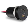 acegoo Presa USB 12V 100W PD e 18W QC, Camper Alluminio Laptop Caricabatterie da Auto 12 Volt Ricarica Rapida, Per Barca Auto (1 pezzo)