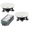Lyndahl CS200P Set a Scelta con 2 o 4 Altoparlanti Inclusi Amplificatore Bluetooth, Altoparlante da Incasso, Bluetooth, Altoparlante da soffitto con AUX-in, Altoparlante con 2 Altoparlanti