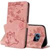 NETANY Cover per Samsung Galaxy S7 Edge (5,5 Pollici), Flip Premium Pelle PU Libro Portafoglio Protettiva Custodia con Slot Scheda Supporto Stand Magnetica Protezione Completa (Rosa)