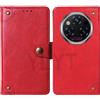 HsinchuTien TPU Rosso Flip Con Silicone Chiusura magnetica In Pelle Portafoglio Caso Custodia Case Cover Pouch Per Oukitel WP210 5G 6.7 inch