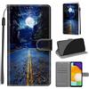 KENHONER Custodia per Samsung Galaxy A13 4G/5G/A04S, luna | Portafoglio Pelle PU, Magnetica, Resistente Agli Urti, Scomparto Carte Credito, Pieghevole, Flip Libro, Motivo