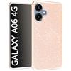 N NEWTOP 3in1 Cover Compatibile con Samsung Galaxy A06 4G, Custodia Case GLITTER Brillantini Paper Interno Bling TPU + PC Flessibile Morbida Case Posteriore Lucida Protezione Fotocamera (Oro)