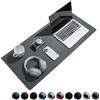 Reniteco Tappetino per mouse da gioco grande, impermeabile, con bordi cuciti resistenti, base in gomma antiscivolo, superficie liscia, per casa, ufficio, giochi, 80 x 30 x 0,30 cm, grigio scuro