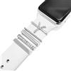 LEIXIUER Ciondoli accessori per anelli decorativi in acciaio inossidabile compatibili con cinturini in silicone Apple Watch Ciondoli per cinturino Galaxy Watch Fit per tutti i cinturini Letter Y