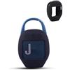 daunke Custodia per JBL Clip 5 Bluetooth Speaker, morbida custodia protettiva in silicone, delicata sulla pelle, con protezione completa, colore nero