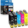 NINETEC Cartucce per stampante compatibili con Epson 603 XL Expression Home XP-2105 XP-2100 XP-2150 2155 XP-3100 XP-3100 XP-3105 XP-3150 XP-3155 XP-4100 XP-4150 XP-4155 per Workforce WF-2830 WF-2810