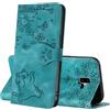 NETANY Cover per Samsung Galaxy J6 Plus, Flip Premium Pelle PU Libro Portafoglio Protettiva Custodia con Slot Scheda Supporto Stand Magnetica Protezione Completa Cover per Samsung J6 Plus (Blu)