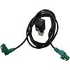 Allthingstore Cavo di interfaccia audio con ingresso USB, adattatore Aux a 4 pin ABS nero, 12 V, compatibile con BMW Serie 3 X5 X6 E88 E90 E91 F10 F11 F18 installazione vano portaoggetti