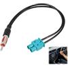 leruiyezs Dual Fakra Adattatore Antenna Autoradio 30cm,Fakra doppio a spina DIN,Plug-And-Play Connettore Radio Auto Universali,per Sistemi Diversity,per Audi,Mercedes,BMW,VW,Fiat,Peugeot,Ford,Opel