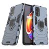 MaiJin Compatibile con Oppo Realme X7 PRO Cover, Custodia Armor Anello Cavalletto (Funziona con Il Supporto Magnetico per Auto) Case Paraurti (Blu Navy)