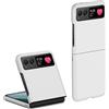 EASSGU Custodia in Silicone Adatta per Motorola Moto Razr 40 (6.9 Inches), PC Cover per Telefono Resistente Alla Caduta e Ai Graffi - Bianco