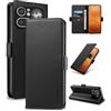 Yunubeyii Cover Libro per Nothing Phone 4a Pro,Nero | Blocco RFID,Luxury PU Pelle,Portafoglio,Card Holder,Magnetic Phone Custodia,Kickstand,Protettiva,Antiurto