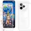 BUNALFaa Custodia per TCL NxtPaper 60 Ultra (7.20) + con Vetro Temperato Protezioni schermo, Case Antiurto Morbido Cover Clear Silicone Bumper Protettiva -Fiori di Carmine