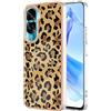 BLOTECH Cover per Honor 90 Lite 5G Custodia Clear PC Back +TPU Bumper Ultra Sottile Anti-Graffio Custodia Morbida Copertura Cover Case per Honor 90 Lite 5G,Crystal Caso, Ultra sottile ,Leggera - Leopard