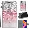 KENHONER Custodia per Samsung Galaxy A10, rosa | Portafoglio Pelle PU, Magnetica, Resistente Agli Urti, Scomparto Carte Credito, Pieghevole, Flip Libro, Motivo