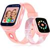 POKUJNFY 4G Smartwatch Bambini per Bambino Bambina - GPS Localizzatore Videochiamata Telefono Chat Vocale SOS Calcolatrice Sveglia Giochi Contapassi - Digitale Orologio Smartwatch Bambini Regali