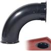 Generic Tubo per diffusore bass reflex - Presa d'aria curva per subwoofer | Porta d'aria resistente per cabinet per altoparlanti da 5 a 12 pollici | Migliora il suono a bassa frequenza per audio fai da te, ca