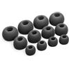 Okuli 12 x Gommini Auricolari in Silicone Ricambio per JBL Tour Pro 2 Auricolari Cuffie in Nero