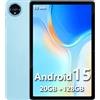 SIMPLORI Tablet 10 pollici Android 15 20GB RAM +128GB ROM, Batteria 8580 mAh, Octa-Core, 5G WIFI Tablet pc, 5+13MP Fotocamera, Bluetooth5.2 (Blu)