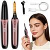 Focenat Piegaciglia Elettrico,Piegaciglia Riscaldato,Elettrico Arricciaciglia,Heated Eyelash Curler,Heated Lash Curler,4 Livelli di Temperatura,Intelligent Power Off,Per tutte le ciglia (Nero)
