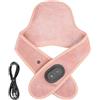 Generico Riscaldante Per Collo,Massaggiatore Elettrico Alimentato USB Con 3 Temperature - Fascia Riscaldante per Spalle e Collo,Per Rilassamento Muscolare Schiena Donne Uomini Anziani Casa Ufficio Viaggio Comp