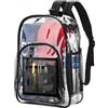 Garnen Zaino Trasparente Impermeabile Zainetto PVC Casual, 36cm