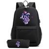 Sageam Anime Solo Leveling Zaino Scuola, Zainetti per bambini, Studente Zaino con Set Penna Astuccio, con Blocco Della Password