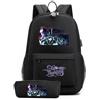 Sageam Anime Solo Leveling Zaino Scuola, Zainetti per bambini, Studente Zaino con Set Penna Astuccio, con Blocco Della Password