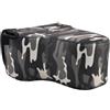 Generico Custodia fotocamera DSLR, compatibile con Canon, 5D 6D 7D | Borsa in neoprene 15x11.5x20cm/5.9x 4.5x 7.8inch, borse a mano, D750 S1 S1R(Camouflage Grey)