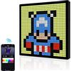 YedZen Cornice per foto digitale a LED Pixel Art, 32 x 32 RGB, pannello di visualizzazione programmabile, Bluetooth portatile intelligente e controllo tramite app, cartello LED per sveglia