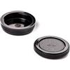 GROVDDNT Set copriobiettivo per OM Four Thirds Mount, copriobiettivo + copriobiettivo (posteriore), adatto per fotocamere OM 4/3 come E620, E520, E410, E5