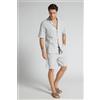 Intimissimi Camicia Manica Corta Bowling A Righe Blu