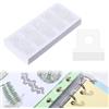 Ymapinc 500 adesivi trasparenti per rinforzo fori raccoglitori | Adesivi autoadesivi perforatori di carta, accessori per album di ritagli, quaderni, forniture per ufficio