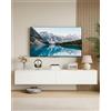 hitsuki Mobile TV bianco 180 cm, mobile TV sospeso