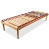 Materassimemory.eu Rete Singola modello Dynamic misura 90x195 in legno di faggio con doghe ammortizzate e basculanti e regolatori di rigidità zona lombare