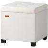 ABHENG Panca ottomana con contenitore, poggiapiedi in ciniglia, con scomparto nascosto, può contenere 350 kg, facile da montare, multifunzionale per ingresso, camera da letto, soggiorno, 45 x 45 x