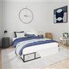QingZhou Vitverve Molla per letto matrimoniale, altezza 22,9 cm, in metallo, solo molle, resistente materasso con rivestimento in tessuto, facile da montare, silenzioso, senza rumore, antiscivolo, nero