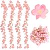 VIVIIHOO - Ghirlanda di Fiori di Ciliegio, 4 Pezzi 180cm Rampicanti Fiori Artificiali per Parete, Scala e Decorazione Matrimonio, Ghirlanda Fiorita Decorazione Primavera Soggiorno